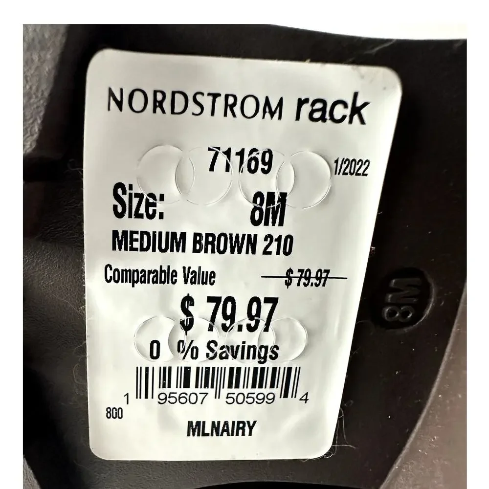 Marc Fisher NWT Nairy Hiking Boot Medium Brown Lug Sole Women Size 8M Outdoor